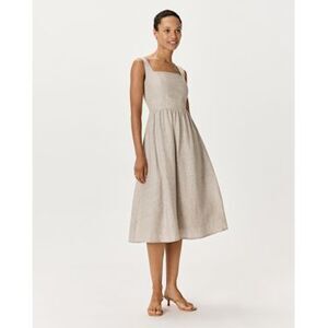 Quince Beige Midi Dress